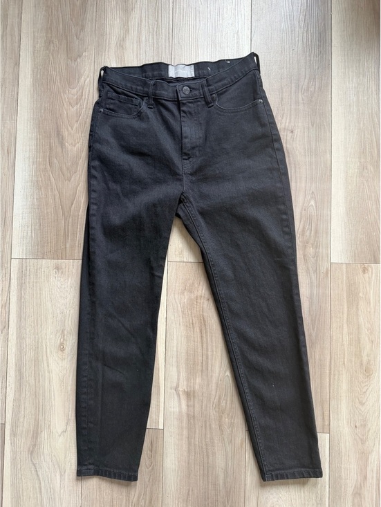 Everlane Denim - Everlane Women’s High Rise Skinny Jeans Washed Black Denim
